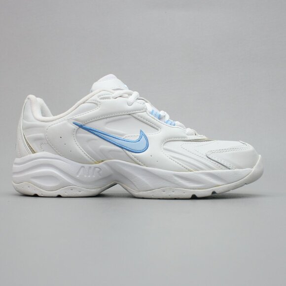 Nike Ladies 7 Air Monarch IV White Light Blue Running Tennis Gym Shoes Sneakers - Picture 4 of 12
